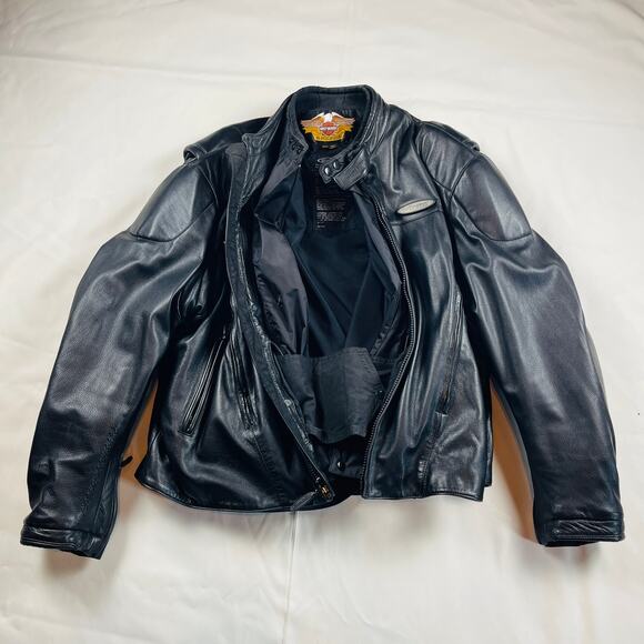 Vintage Harley-Davidson FXPG 3XL Heavy Leather Motorcycle Jacket
